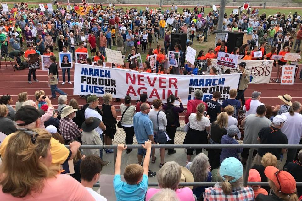 #MarchForOurLives: Thousands Participate in Palm Springs, California