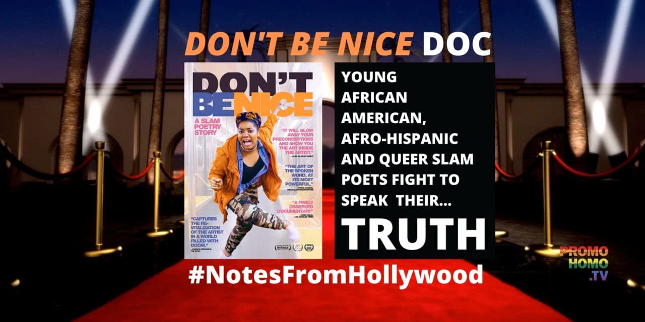 DON’T BE NICE Doc Amplifies African American, Afro Hispanic & Queer Poets