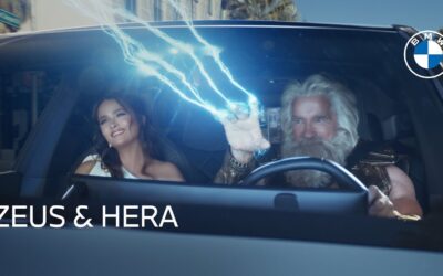 Super Bowl Commercial News: Arnold Schwarzenegger and Salma Hayek Retire to Palm Springs? …as Zeus & Hera in BMW USA Commercial