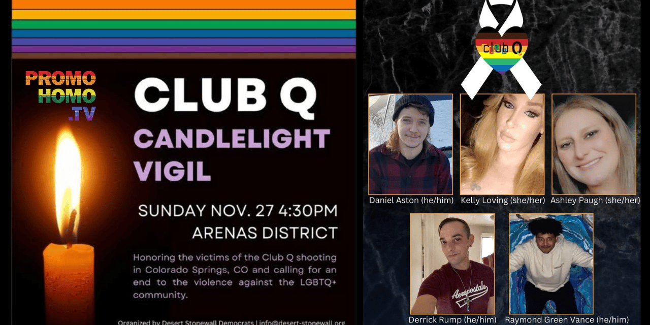 Palm Springs LGBTQ+ Community and Allies Hold Candlelight Vigil for Club Q Victims