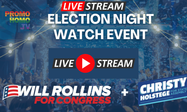 LIVE from the Will Rollins / Christy Holstege Election Night Watch Event