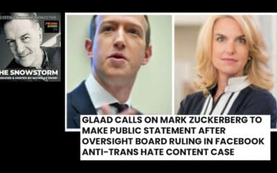 Breaking News: GLAAD is Mad at Facebook and Zuckerberg