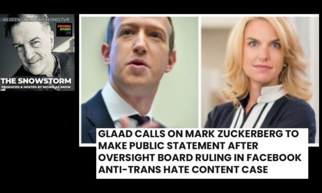 Breaking News: GLAAD is Mad at Facebook and Zuckerberg