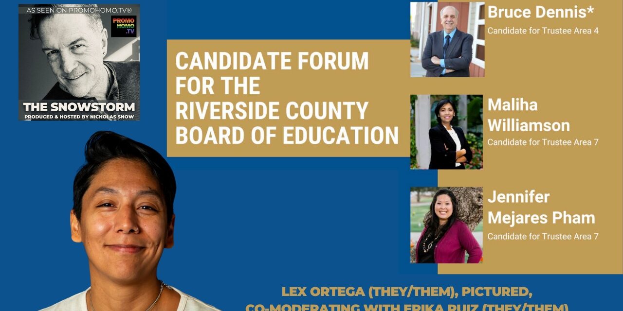 Riverside County LGBTQ+ Student Safety Coalition Hosts Candidate Forum