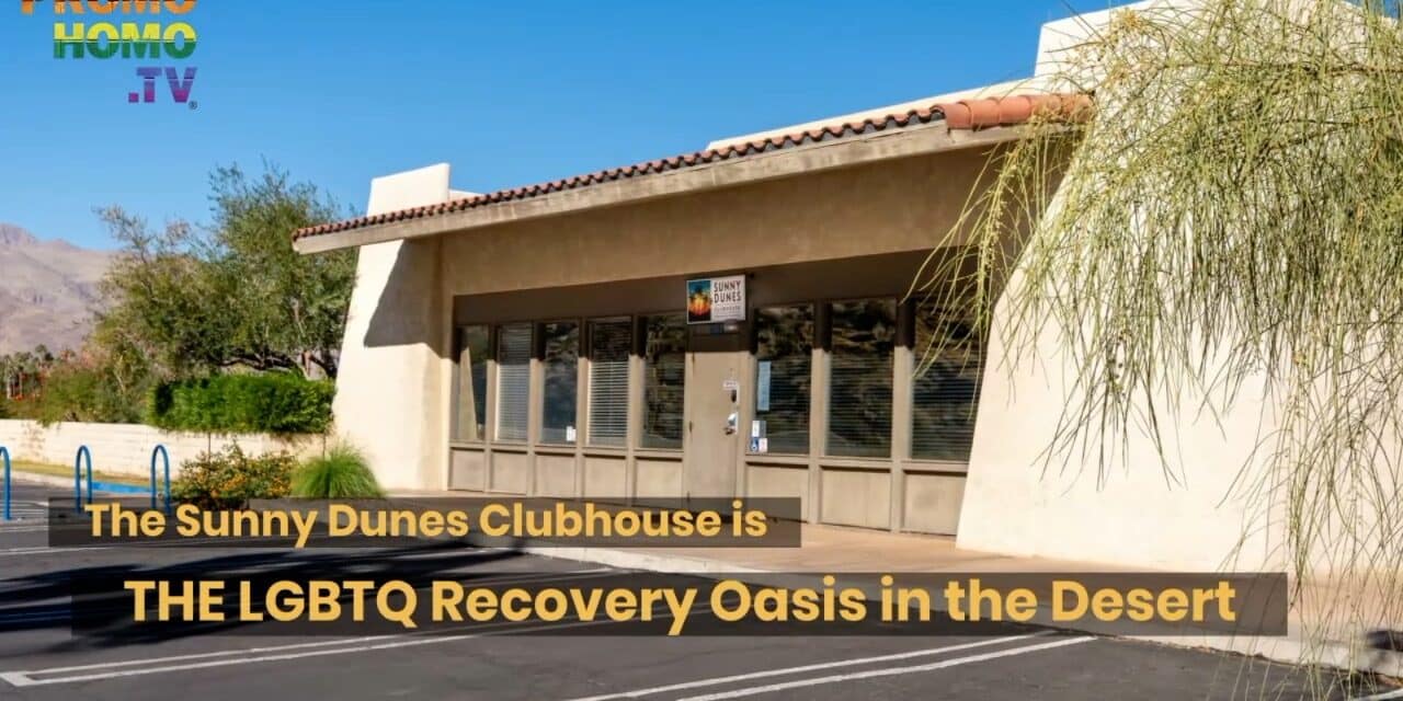 12-Step programs and participants are anonymous , but Sunny Dunes Clubhouse is coming out!